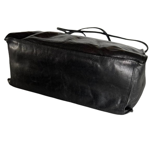 Pelle Studio by Wilson Leather, Black Shoulder Tote, Handbag, Medium - Picture 4 of 7